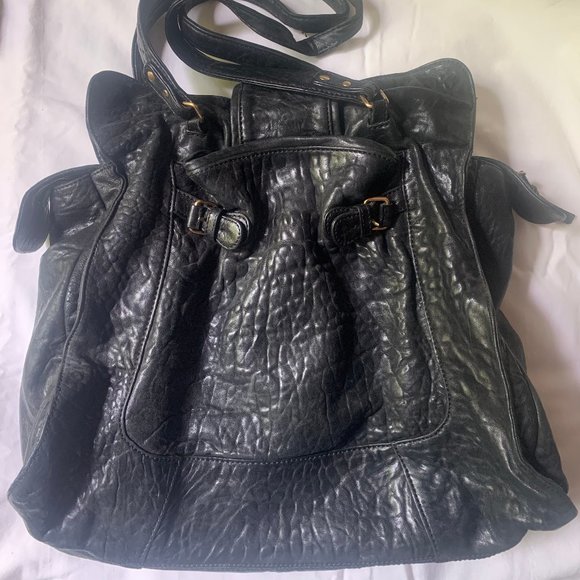 Vanessa Bruno large black leather bag - Picture 4 of 6